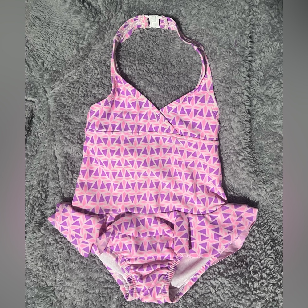 Pink & Purple One Piece Swimsuit 12 Months Carters